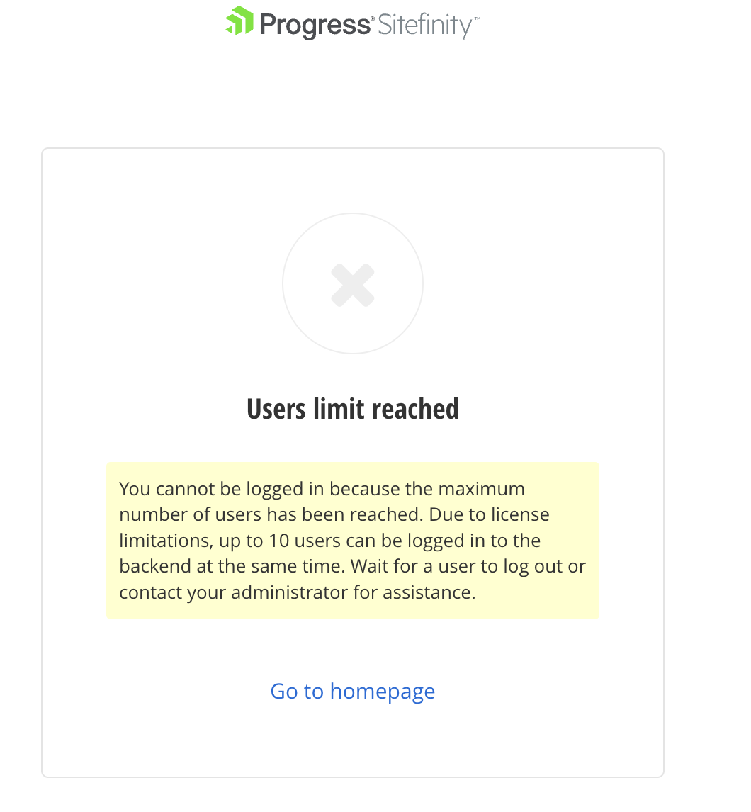 error when logging in 
