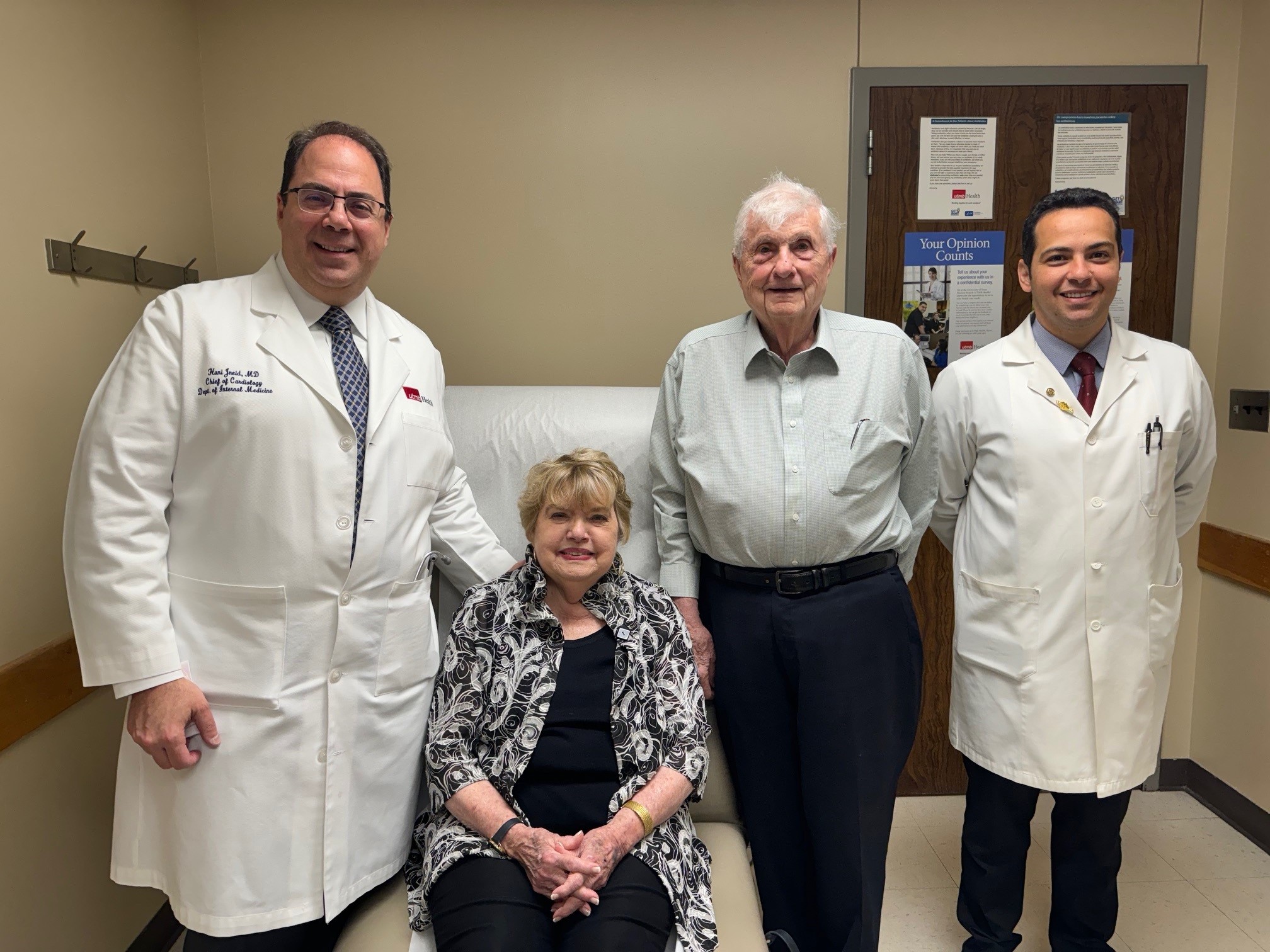 Wanda Stovall with husband and Dr Jneid